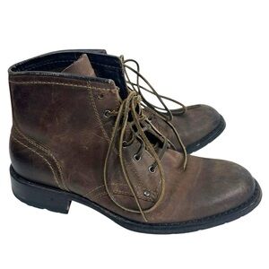 COLE HAAN Wayne Lug Grand Brown Leather Lace up Combat Chukka Boot Men's Size 9